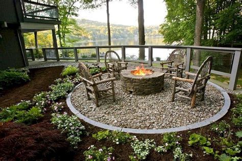 Code requirements may dictate the location of a backyard pit and will influence the way in which you operate your outdoor fire feature. 63+ Simple DIY Fire Pit Ideas for Backyard Landscaping ...