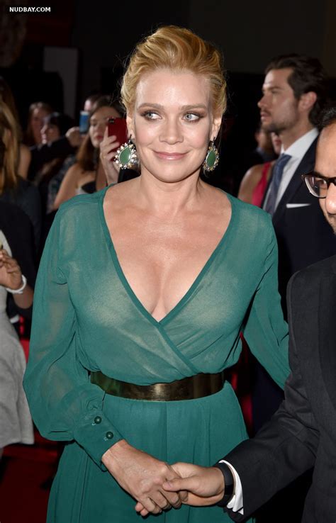 laurie holden nude tits at the premiere of universal dumber to 2014 nudbay