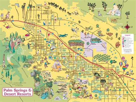 Map Of Palm Springs And Palm Desert Island Maps