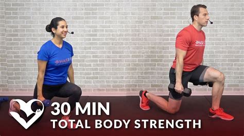 30 Minute Total Body Strength Workout At Home Full Body Workout Routine With Weights For Men Women