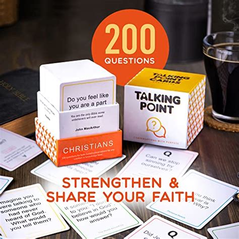 Christian Conversation Starter Cards For Game Night Bible Studies