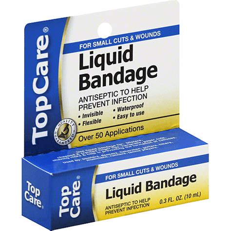Top Care For Small Cuts And Wounds Liquid Bandage 3 Fl Oz Peg Robert