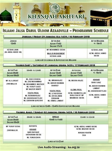 Journey Towards Allah Islaahi Jalsa Darul Uloom Azaadville