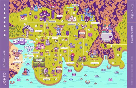 Kanto Map With Labels Kanto Region Map By Pokemonscarletversio On