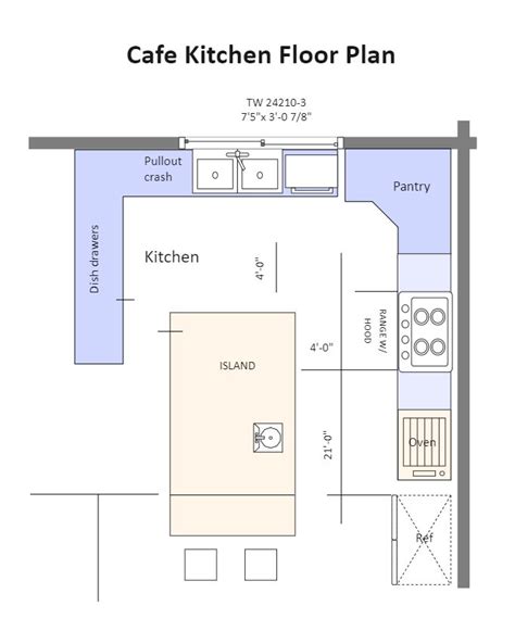 Cafe Kitchen Floor Plan Edrawmax Free Editbale Printable Cafe Floor
