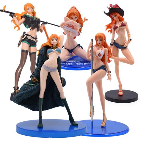 Anime One Piece Action Figures Sexy Nami Swimsuit Pretty Girls Pvc