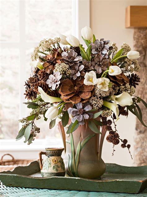 20 How To Decorate Home Interior With Faux Flowers During The Winter