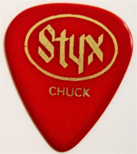 Styx Chuck Panozzo Guitar Pick Authentic Vintage 1981 Styx Chuck