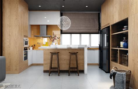 Modern Kitchen Designs With Wooden Accent Decor Brings A Contemporary