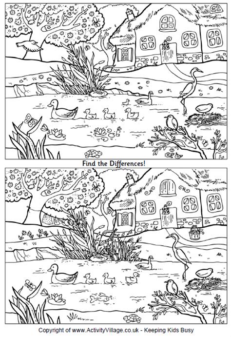 Printable Spot The Difference Puzzles For Adults