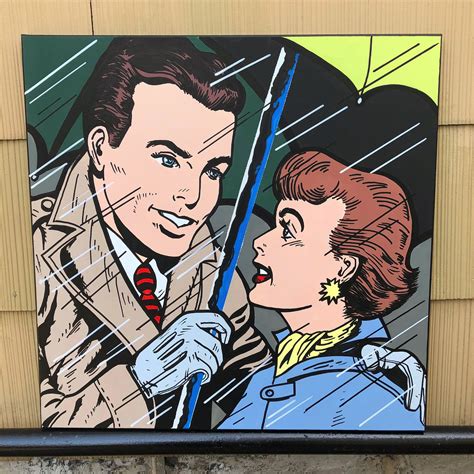 Vintage 1950s 50s Painting On Canvas Handmade Painting Artwork