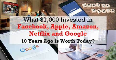 You never know what will happen to the price tomorrow. What $1,000 Invested in Facebook, Apple, Amazon, Netflix ...
