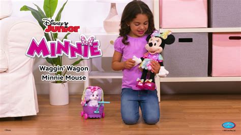 Disney Junior Minnie Mouse Waggin Wagon Feature Plush Kids Toys For