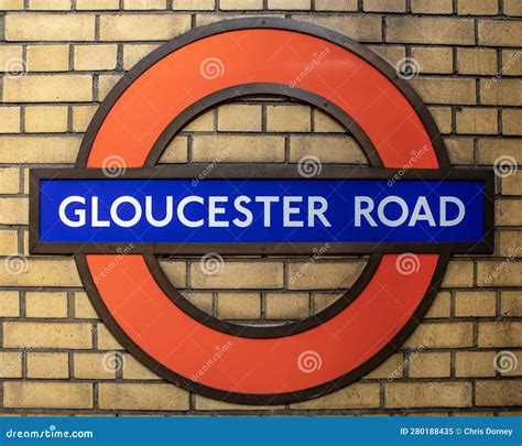 Gloucester Road Underground Station In London Uk Editorial Image