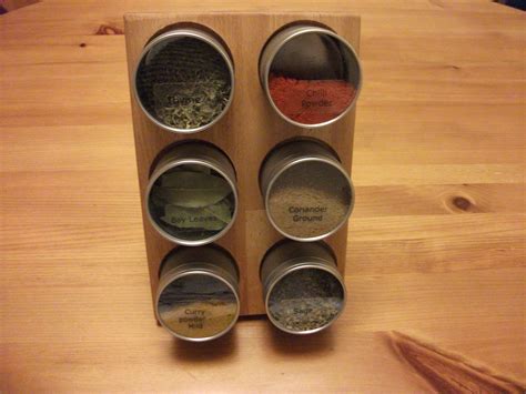 Magnetic spice rack that can be wall mounted or freestanding | Magnetic spice racks, Magnetic ...