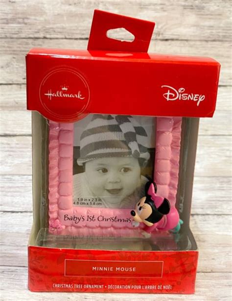 Hallmark 2019 Babys 1st Photo Disney Minnie Mouse Christmas Ornament