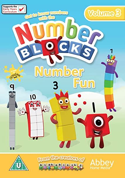 Numberblocks Number Fun Vol 3 Dvd Uk Dvd And Blu Ray