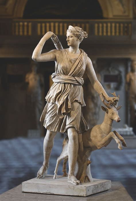Diana Artemis Huntress Known As Diana Of Versailles The Seville Palatine Type Paris