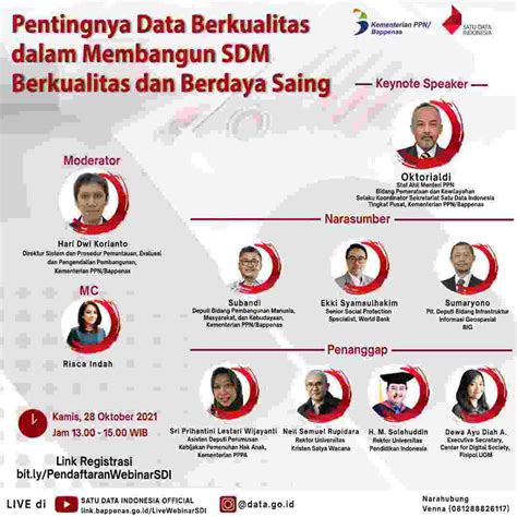Webinar Satu Data Indonesia Pentingnya Data Berkualitas Dalam