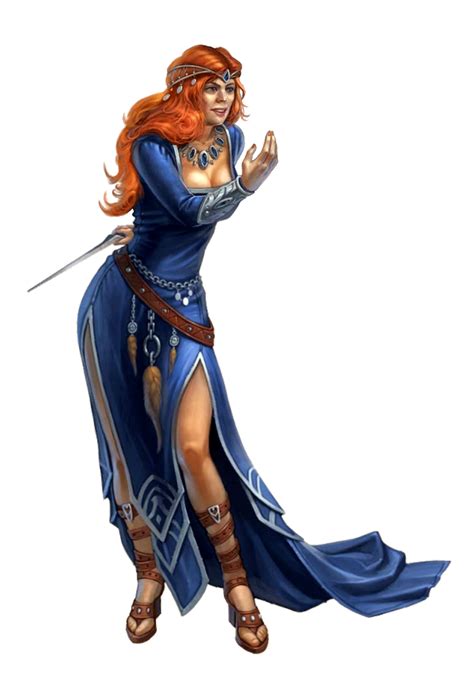 Female Human Redhead Temptress Sorcerer Pathfinder Pfrpg Dnd Dandd D20