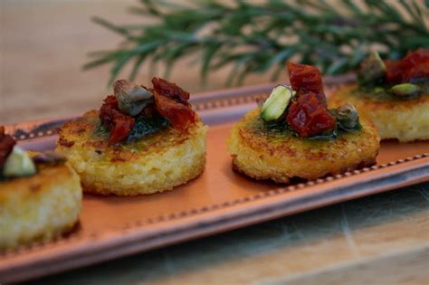 Slowly add the polenta while. Sundried Tomato Polenta Bites - Recipe Girl