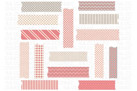 Washi Tape Clipart Illustrator Graphics ~ Creative Market