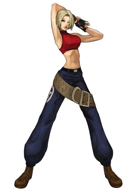 Blue Mary King Of Fighters Fighter Character Art