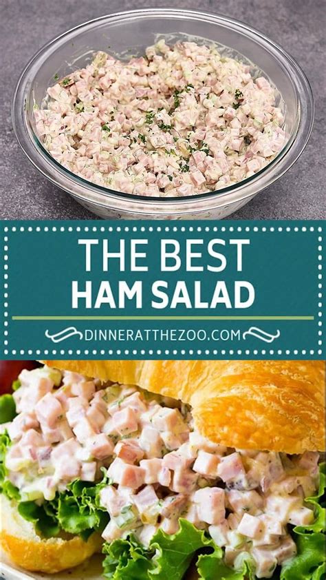 This is a twist on traditional ham salad recipes for those of you who prefer dill pickles over sweet. Ham Salad Video | Ham salad, Easy chicken dinner baked ...