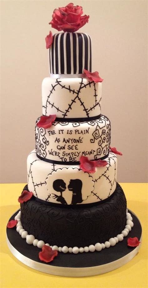 Nightmare before christmas cake jack skellington zedong amo este. The NIghtmare Before Christmas Wedding cake - cake by The ...