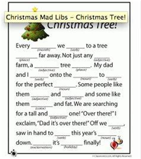 We can read the appropriate ages for playing mad libs in the instructions printed on the game. Christmas Mad Libs {Printable} - Tip Junkie