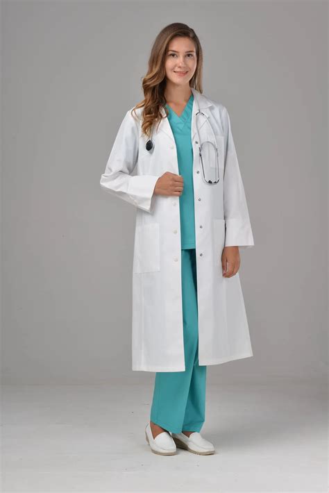Unisex Long Sleeves Smock Nurse Physician Doctors Work Clothes Buy