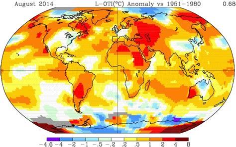 Nasa Ranks This August As Warmest On Record Climate Central