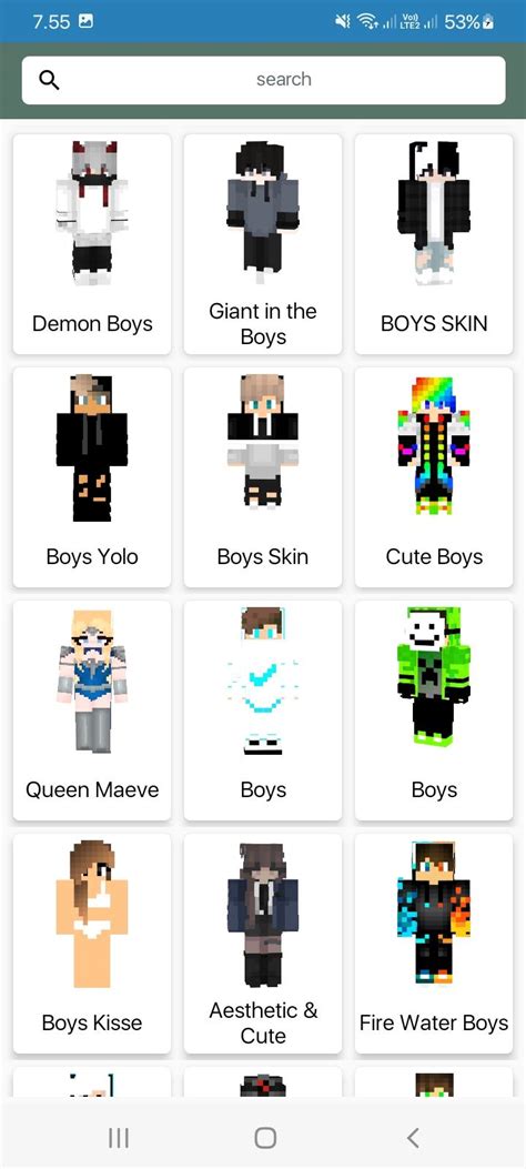 Android용 Boys Skins For Minecraft Pe Apk 다운로드