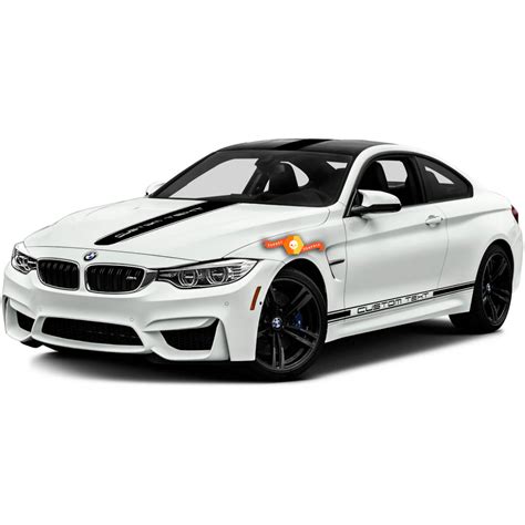 Bmw M Bmw M3 M4 One Color Racing Stripes And Hood Top Sides Vinyl
