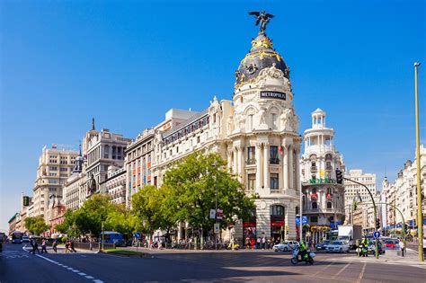Calle Gran Vía In Madrid Explore Shop And Dine Along One Of Madrids