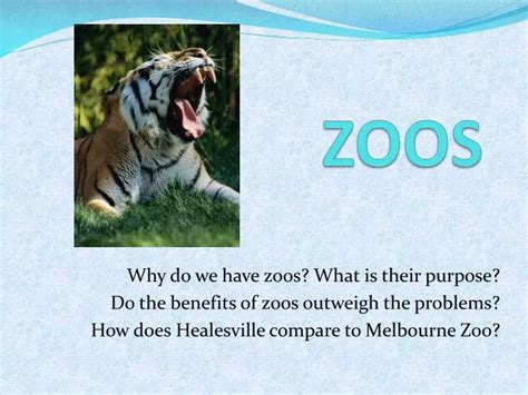 Ppt Zoos Powerpoint Presentation Free Download Id2358237