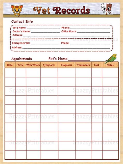 Printable Cat Vaccination Schedule Pdf