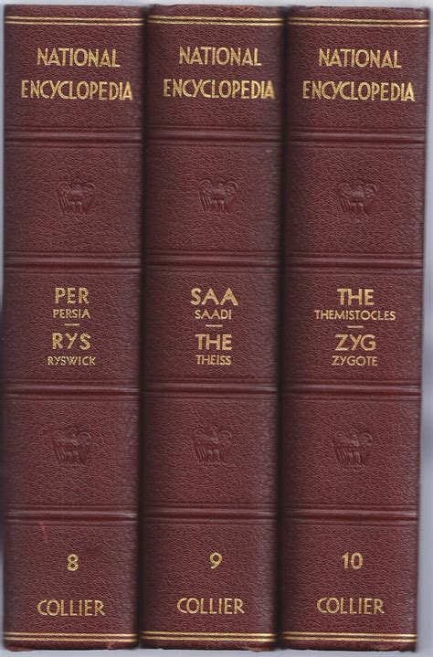 The National Encyclopedia Ten Volume Set With Question Manual By