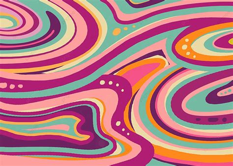 Wavy Multi Colored Funky Background Colorful Backgrounds Hipster