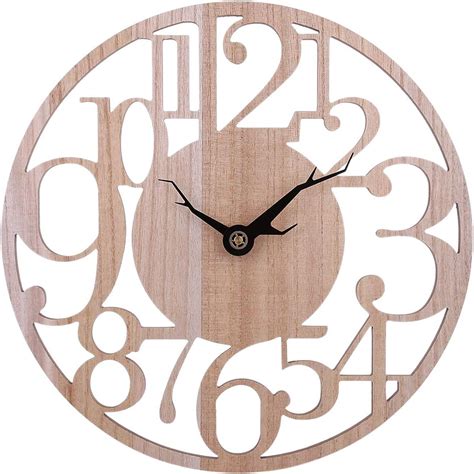 12che 40cm Horloge Murale Horloge Murale Silencieuse Grand Horloge