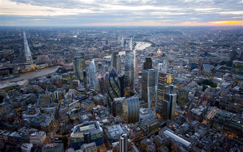 Wallpaper London Sunset City Cityscape Building Skyline