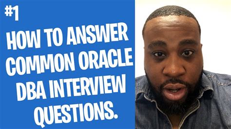 Answering Common Oracle Dba Interview Questions Youtube