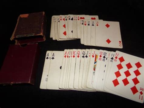 1906 Game Of Five Hundred Card Game Complete 11 And 12 Spot Cards Free