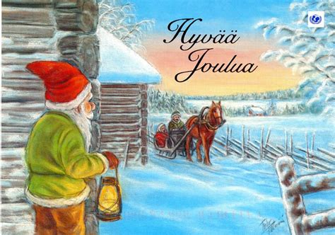 Hyvää Joulua Merry Christmas Whats A Finnish Christmas Card