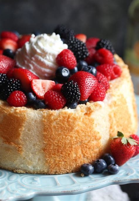 You also can select a lot of matching inspirations on thispage!. Angel Food Cake with Wine Soaked Berries Recipe | Easy ...