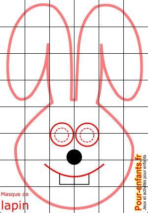 3d animalier dessin animé face visage lapin lapin de pâques lapin à l lièvre pâques rabit. Jeux de PAQUES apprendre à faire un dessin de masque lapin ...