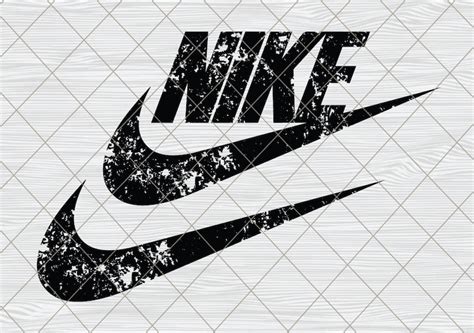 Nike Grunge Logo Nike Swoosh Bundle Design Silhouette Svg Etsy