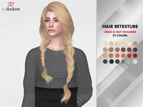 The Sims Resource Wings Oe0316 Hair Retextured By Remaron Sims 4 Hairs