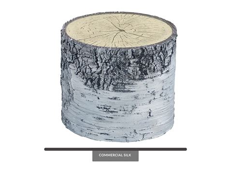 Artificial Birch Tree Stump Fake Wood Stumps Commercial Silk
