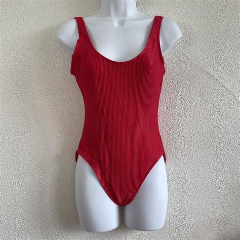 Jantzen Womens Red Swimsuit One Piece Depop